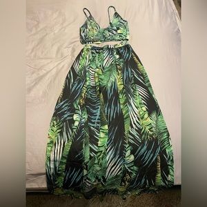 Two piece dress and crop top